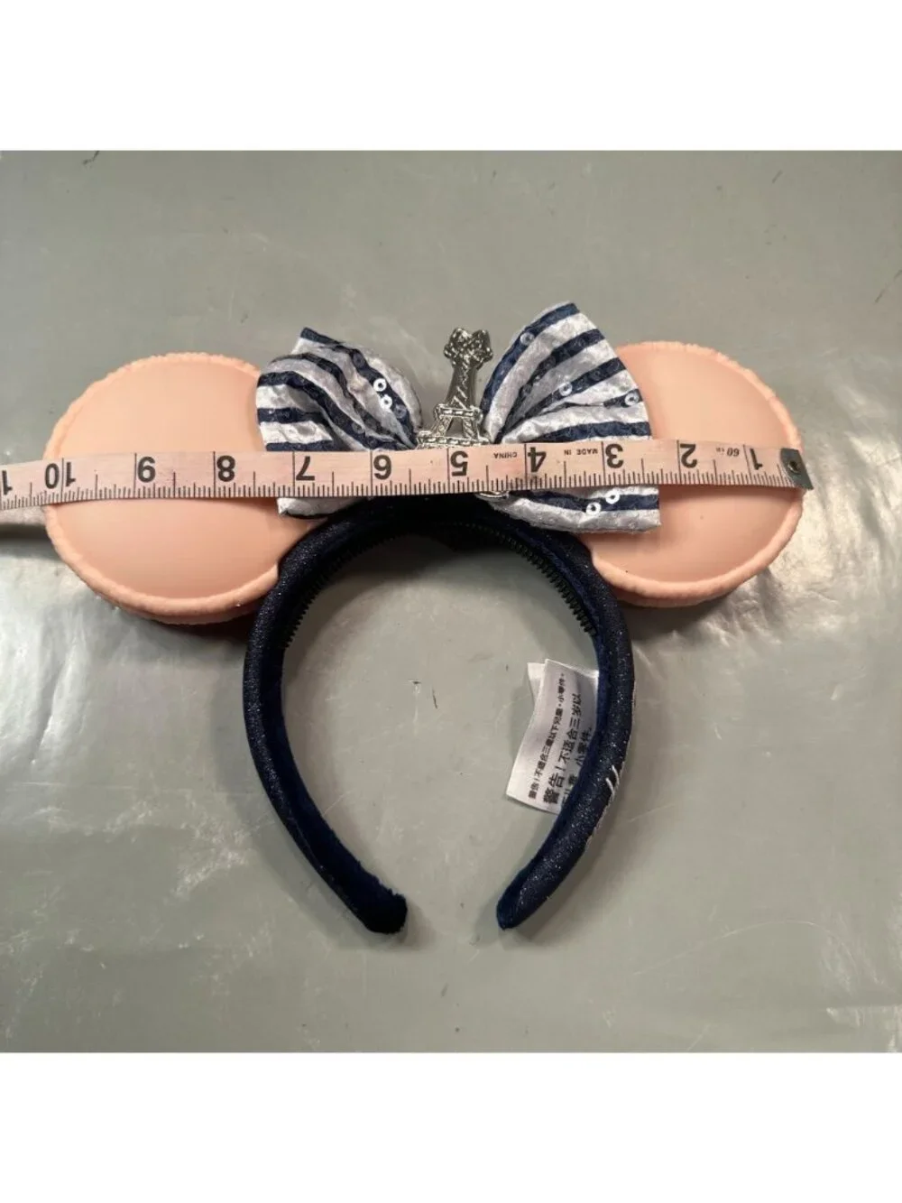Disney Paris Epcot France Minnie Ears Macaron Headband Eiffel Tower Bon Appetit